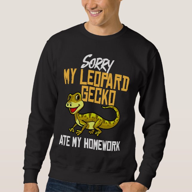 Sudadera Leopard Gecko Care Tank Lizard Reptile (Anverso)
