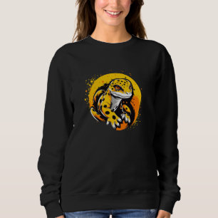 Sudadera Leopard Gecko Colorful 80 Pop Art Lizard Reptile
