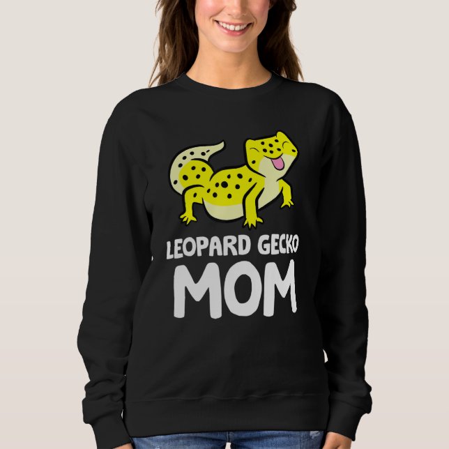 Sudadera Leopard Gecko Mom Lizard Reptile Mother Leopard Ge (Anverso)