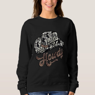 Sudadera Leopard Howdy Rodeo West Country Southern Cowgi