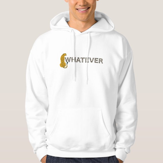 Sudadera Leopard, lo que sea, Leopard Print, Funny Hipster (Anverso)