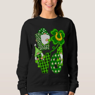 Sudadera Leopard Love Tres Gnomos Trebol de la Suerte St. P