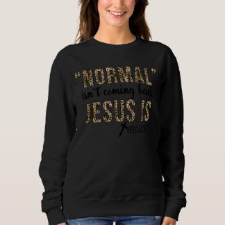 Sudadera Leopard Normal no está regresando Jesús