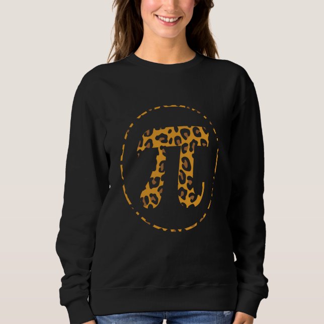 Sudadera Leopard Pattern Math Holiday Mathematics Pi Day (Anverso)