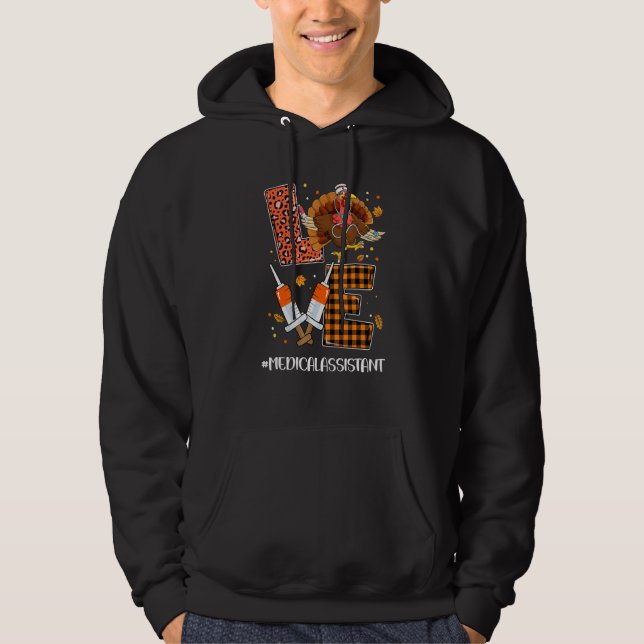 Sudadera Leopard Plaid LOVE Medical Assistant Turquía graci (Anverso)
