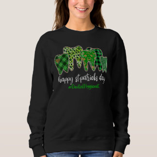 Sudadera Leopard Plaid Tooth Teeth Dental Hygienist St Patr