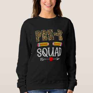 Sudadera Leopard Pre K Squad First Day Back To School