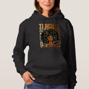 Sudadera Leopard Print Black Smart Teacher Afro Love Melani
