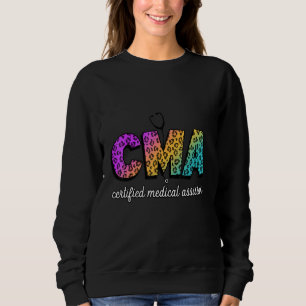 Sudadera Leopard Rainbow Co, asistente médico certificado p