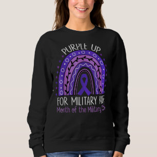 Sudadera Leopard Rainbow Military Child Mes Purple Up Ble