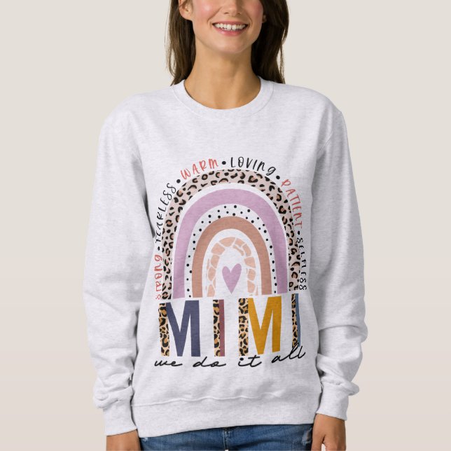 Sudadera Leopard Rainbow Mimi Life, bendecido Mimi (Anverso)