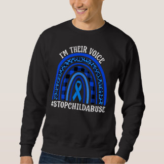 Sudadera Leopard Rainbow Stop Child Abuse Prevention Awaren