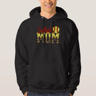 Sudadera Leopard Softball Mom Game Day Mother's Day 2022