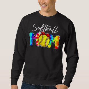 Sudadera Leopard Softball Mom Tie Dye Softball Game Day Mot
