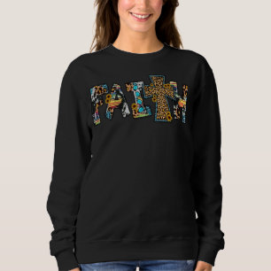 Sudadera Leopard Sunflower Faith Western Country Gemstone J
