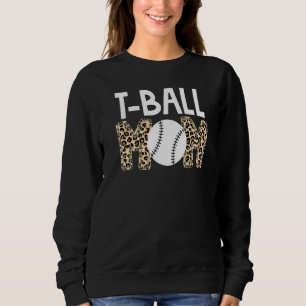 Sudadera Leopard T Ball Mom Life Game Day Vibes T Ball Moth