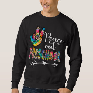 Sudadera Leopard Tie Dye Peace Out Preescolar Happy Day