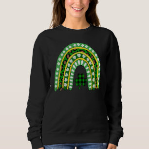 Sudadera Leopardo Arcoiris Irlandés Shamrock St Patrick S D