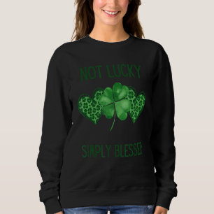 Sudadera Leopardo bendito simple y sin suerte