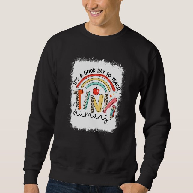 Sudadera Leopardo blanqueado Es un buen día para enseñar un (Anverso)