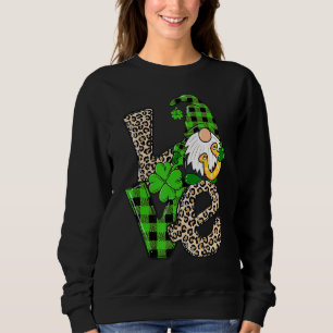 Sudadera Leopardo Buffalo Plaid Gnomies St Patricks Day Gno