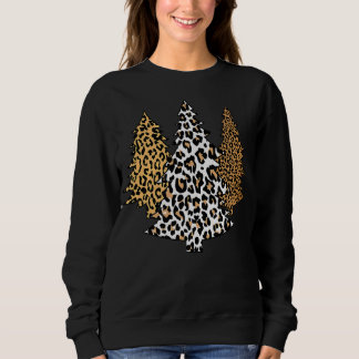Sudadera leopardo de las navidades cheetah regalo de impres