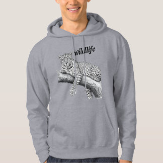 Sudadera Leopardo de Medianoche, Ilustración de Vida Silves