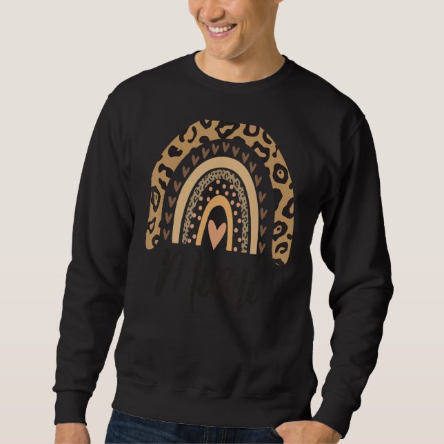 Sudadera Leopardo gráfico de las nietas de mimi (Anverso)