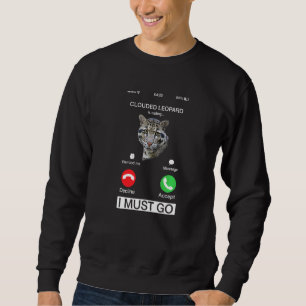 Sudadera Leopardo nublado llama a Genus Panther Felidae C