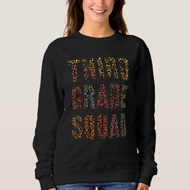Sudadera Leopardo Profesora de la escuadra de tercer grado  (Anverso)