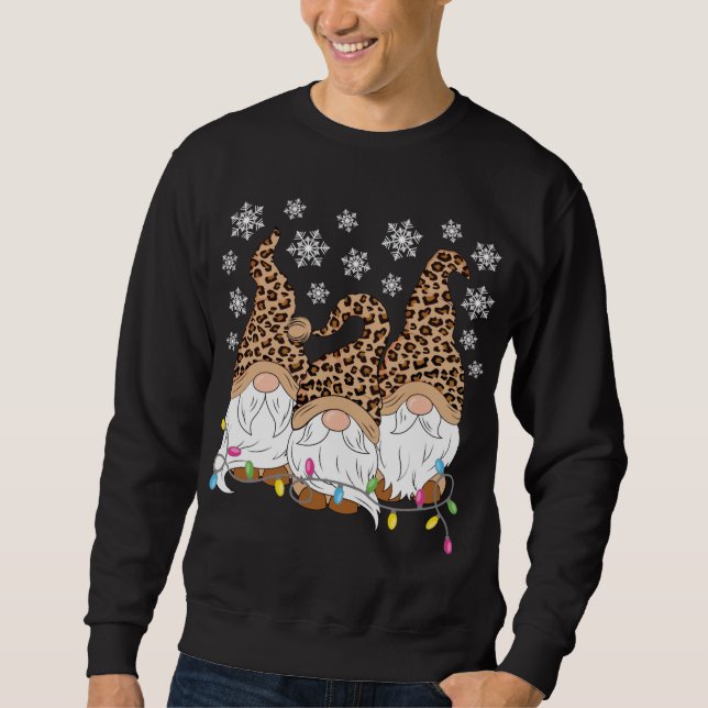 Sudadera Leopardo Y Corazón Imprimido Pintado San Valentín  (Anverso)