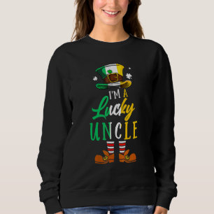 Sudadera Leprechaun Gorra Soy un tío afortunado del Día de 