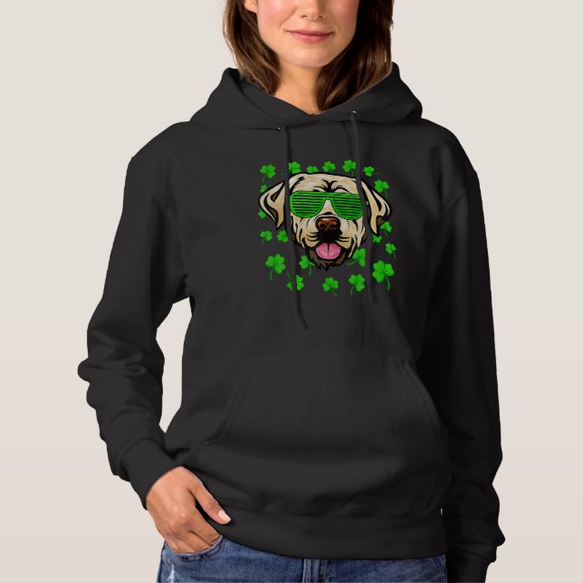 Sudadera Leprechaun Labrador St Patrick's Day Dog Shamrock (Anverso)
