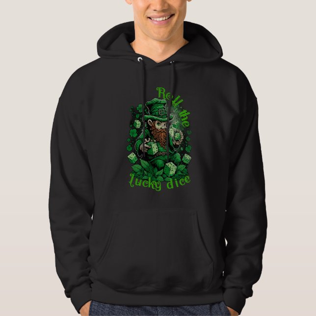 Sudadera Leprechaun lucky dice casino St Patricks day (Anverso)