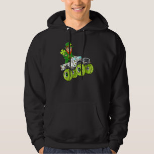 Sudadera Leprechaun Monster Truck Lucky Shamrock St Patrick