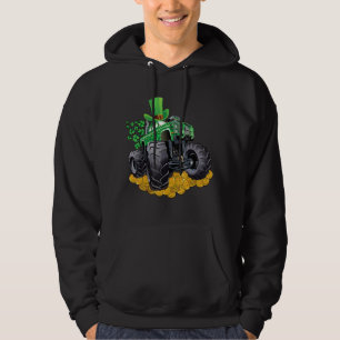 Sudadera Leprechaun Monster Truck Shamrock St Patrick Day B