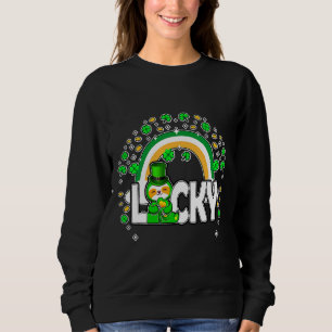 Sudadera Leprechaun Sloth Lucky Irish Shamrock