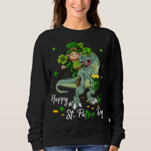 Sudadera Leprechaun St Patricks Day Niños pequeños Dinos