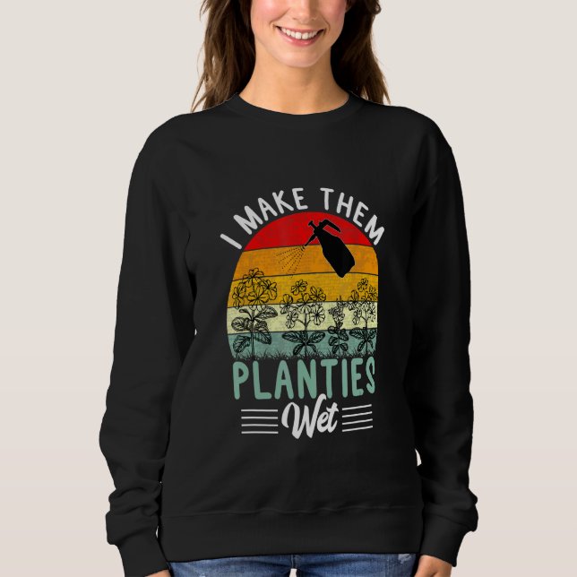Sudadera Les Hago Plantas Flores Húmedas Vinca Periwinkle (Anverso)