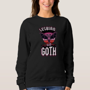 Sudadera Lesbiana Y Gótico Tocante Emo Bat Lesbian Hallowee