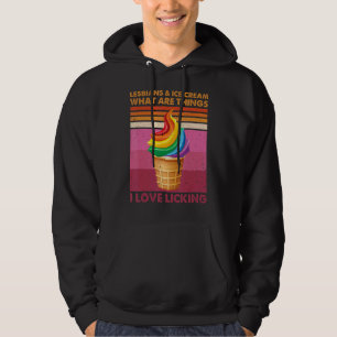 Sudadera Lesbianas Y Helados Cosas Que Me Encanta Licer Vin