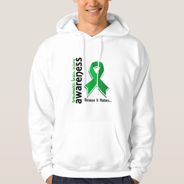 Sudadera Lesión cerebral traumática TBI de la conciencia 5 (Anverso)