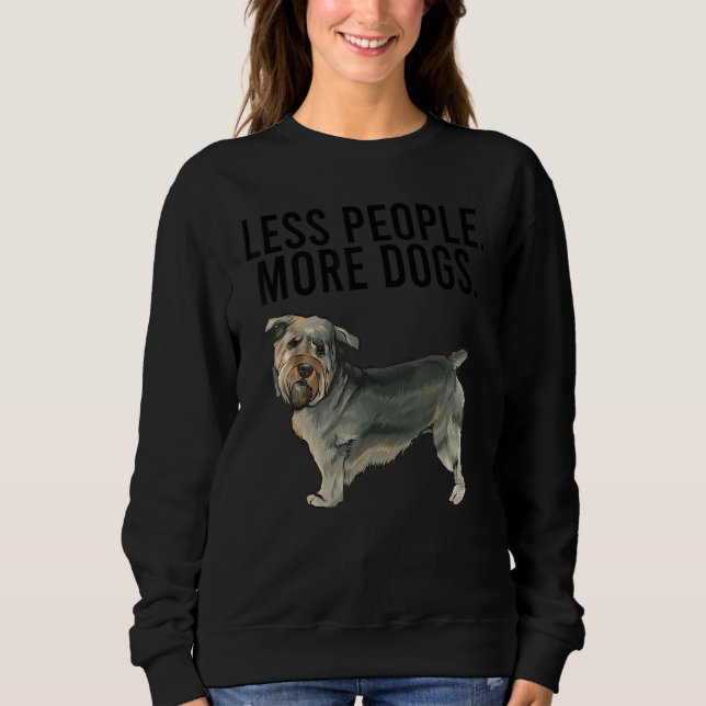 Sudadera Less People More Dogs Glen of Imaal Terrier Introv (Anverso)