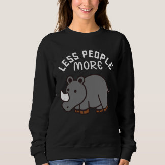 Sudadera Less People More Rhinos Children Rhino