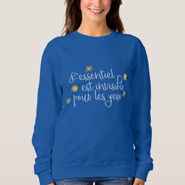 Sudadera L'essentiel est invisible pour les yeux (Anverso)