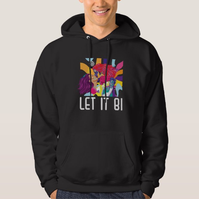 Sudadera Let It Bi Bisexual Pride March Bisexuality LGBTQ   (Anverso)