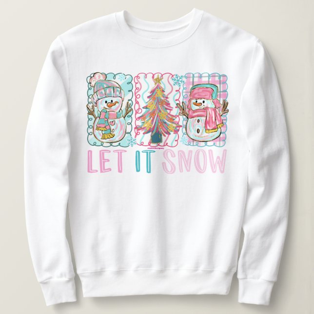 Sudadera Let it Snow Christmas Sweatshirt (Anverso del diseño)