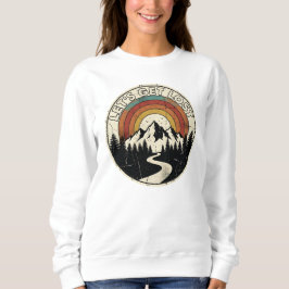 Sudadera Let’s Get Lost Retro Mountain Adventure Outdoor