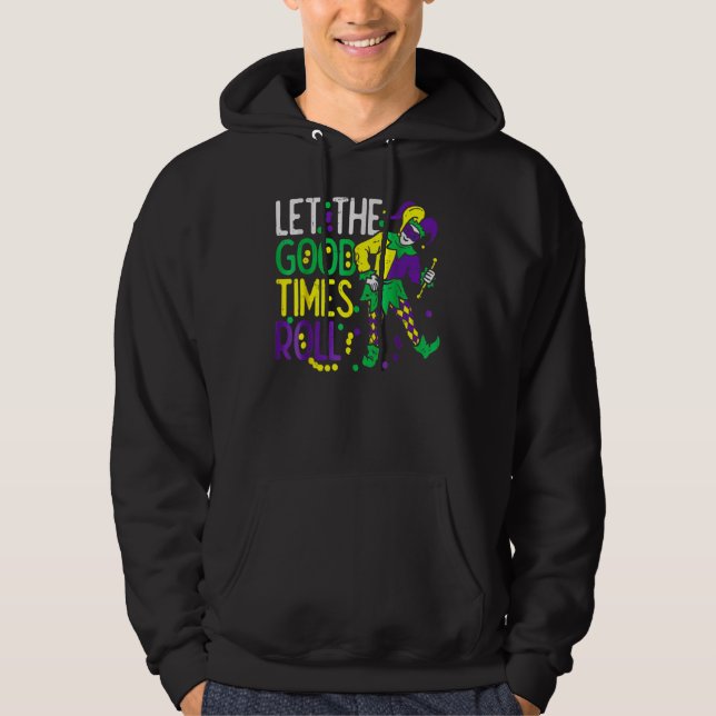 Sudadera Let The Good Time Roll Bead  Mardi Gras Carnivall  (Anverso)