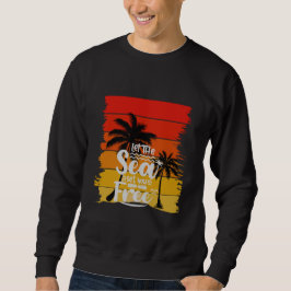 Sudadera Let The Sea Set You Free | Vintage Retro Sunset